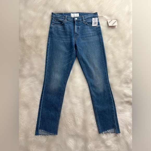 🆕MOTHER 👵The Mid Rise Dazzler Ankle Step Fray in Something To Remember Sz 28 - Picture 9 of 16